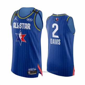 Maglia All Star 2020 Los Angeles Lakers Anthony Davis #2 Autentico Blu