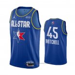 Maglia All Star 2020 Utah Jazz Donovan Mitchell #45 Blu