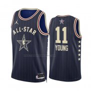 Maglia All Star 2024 Atlanta Hawks Trae Young #11 Blu