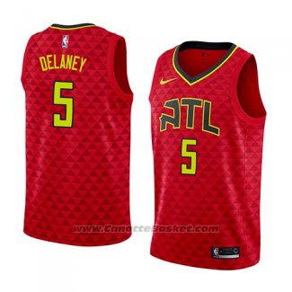 Maglia Atlanta Hawks Malcolm Delaney #5 Statement 2018 Rosso