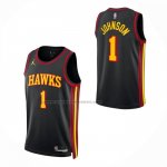 Maglia Bambino Atlanta Hawks Jalen Johnson No 1 Statement 2026-27 Nero