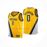 Maglia Bambino Indiana Pacers Tyrese Haliburton No 0 Statement 2024-25 Giallo