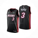 Maglia Bambino Miami Heat Dwyane Wade No 3 Icon Nero