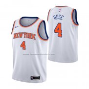 Maglia Bambino New York Knicks Derrick Rose #4 Association Bianco