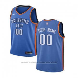 Maglia Bambino Oklahoma City Thunder Personalizzate 17-18 Blu