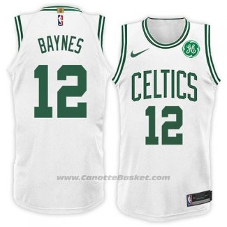 Maglia Boston Celtics Aron Baynes #12 Association 2018 Bianco