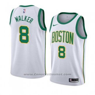 Maglia Boston Celtics Kemba Walker #8 Citta 2019-20 Bianco