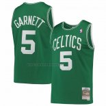 Maglia Boston Celtics Kevin Garnett NO 5 Hardwood Classics Throwback Verde