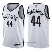 Maglia Brooklyn Nets Dante Cunningham #44 Association 2017-18 Bianco