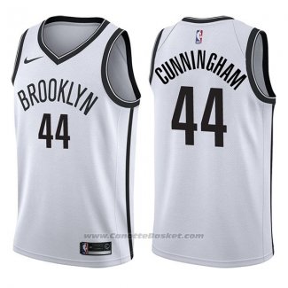 Maglia Brooklyn Nets Dante Cunningham #44 Association 2017-18 Bianco