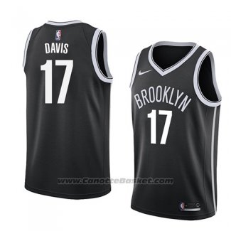 Maglia Brooklyn Nets Ed Davis #17 Icon 2018 Nero