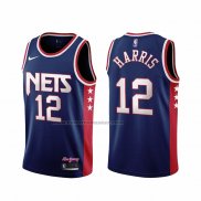 Maglia Brooklyn Nets Joe Harris NO 12 Citta 2021-22 Blu