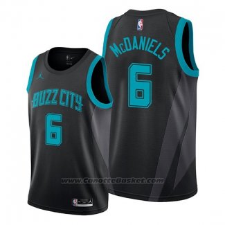 Maglia Charlotte Hornets Jalen Mcdaniels #6 Citta Nero