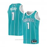 Maglia Charlotte Hornets Malik Monk #1 Icon 2020-21 Verde