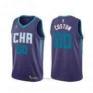 Maglia Charlotte Hornets Personalizzate Statement Edition Viola