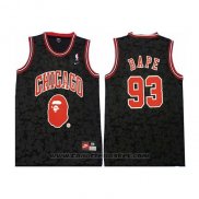 Maglia Chicago Bulls Bape Mitchell & Ness Nero