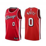 Maglia Chicago Bulls Coby White NO 0 Citta 2021-22 Rosso