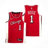 Maglia Chicago Bulls Derrick Rose #1 Citta 2021-22 Rosso