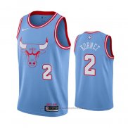 Maglia Chicago Bulls Luke Kornet #2 Citta Blu