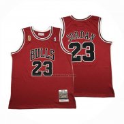 Maglia Chicago Bulls Michael Jordan No 23 Autentico 1995-96 Rosso