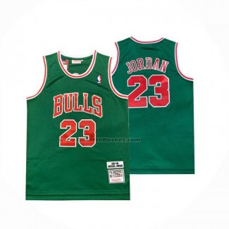 Maglia Chicago Bulls Michael Jordan No 23 Mitchell & Ness 1997-98 Verde