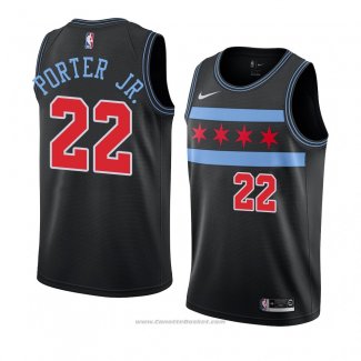 Maglia Chicago Bulls Otto Porter Jr. #22 Citta 2018-19 Nero