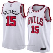 Maglia Chicago Bulls Ryan Arcidiacono #15 Association 2018 Bianco