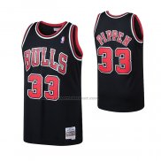 Maglia Chicago Bulls Scottie Pippen NO 33 Mitchell & Ness 1997-98 Nero2