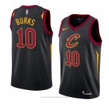 Maglia Cleveland Cavaliers Alec Burks #10 Statement 2018 Nero