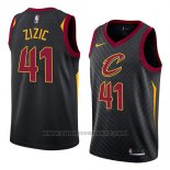 Maglia Cleveland Cavaliers Ante Zizic #41 Statement 2018 Nero