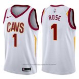 Maglia Cleveland Cavaliers Derrick Rose #1 Swingman Association 2017-18 Bianco