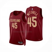 Maglia Cleveland Cavaliers Donovan Mitchell No 45 Icon 2024-25 Rosso