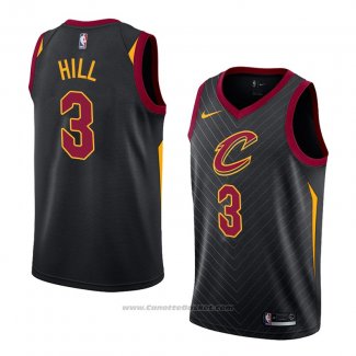 Maglia Cleveland Cavaliers George Hill #3 Statement 2018 Nero