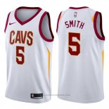 Maglia Cleveland Cavaliers J.R. Smith #5 Association 2017-18 Bianco