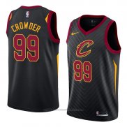 Maglia Cleveland Cavaliers Jae Crowder #99 Statement 2018 Nero