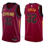 Maglia Cleveland Cavaliers Jeff Green #32 Swingman Icon 2017-18 Rosso