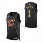 Maglia Cleveland Cavaliers Max Strus No 1 Citta 2025-26 Nero