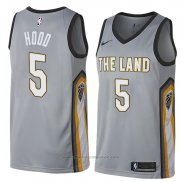 Maglia Cleveland Cavaliers Rodney Hood #5 Citta 2018 Grigio