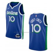 Maglia Dallas Mavericks Dorian Finney-smith #10 Citta 2022-23 Blu