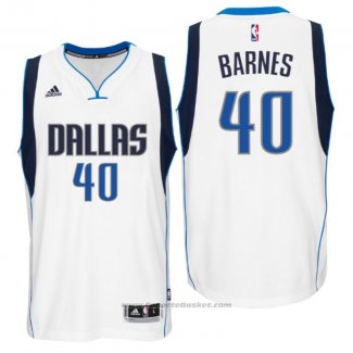 Maglia Dallas Mavericks Harrison Barnes #40 Bianco