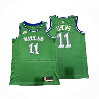 Maglia Dallas Mavericks Kyrie Irving No 11 Classic 2025-26 Verde