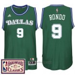 Maglia Dallas Mavericks Rajon Rondo #9 Retro Verde