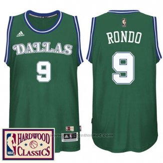 Maglia Dallas Mavericks Rajon Rondo #9 Retro Verde