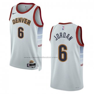 Maglia Denver Nuggets Deandre Jordan #6 Citta 2022-23 Bianco