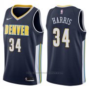 Maglia Denver Nuggets Devin Harris #34 Icon 2017-18 Blu