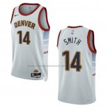 Maglia Denver Nuggets Ish Smith #14 Citta 2022-23 Bianco