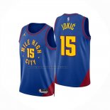 Maglia Denver Nuggets Nikola Jokic No 15 Statement 2024-25 Blu