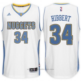 Maglia Denver Nuggets Roy Hibbert #34 Bianco