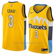 Maglia Denver Nuggets Torrey Craig #3 Statement 2018 Giallo