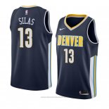 Maglia Denver Nuggets Xavier Silas #13 Icon 2018 Blu